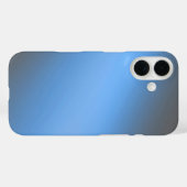 Sleek Blue Ombre - iPhone 16 Coque (Verso (horizontal))