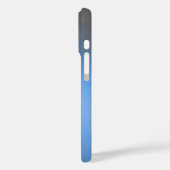 Sleek Blue Ombre - iPhone 16 Coque (Verso / Gauche)