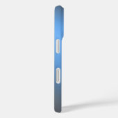 Sleek Blue Ombre - iPhone 16 Coque (Verso / Droite)