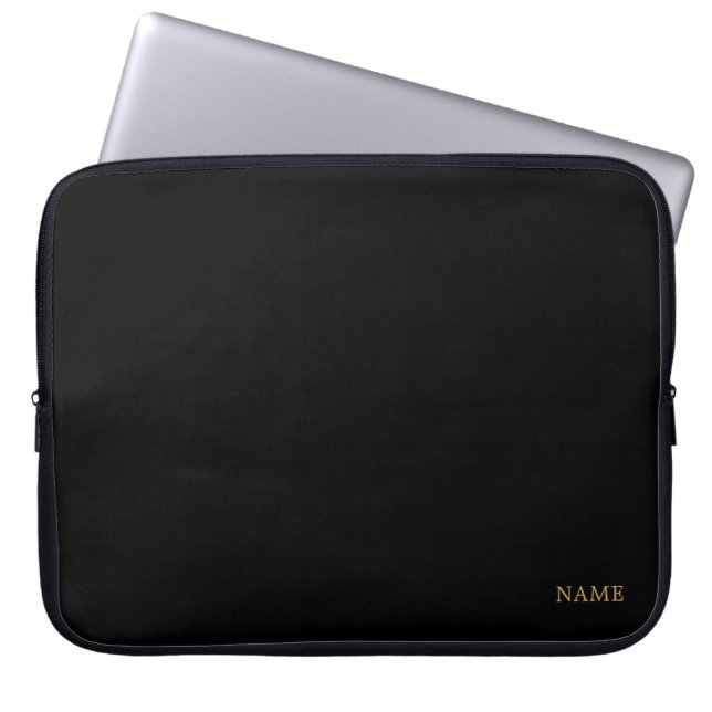Sleek Custom Design Name Laptop Sleeve (Voorkant)