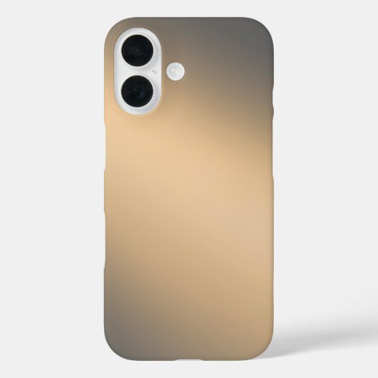 Sleek Golden Ombre - iPhone 16 Coque (Verso)