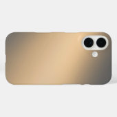 Sleek Golden Ombre - iPhone 16 Coque (Verso (horizontal))