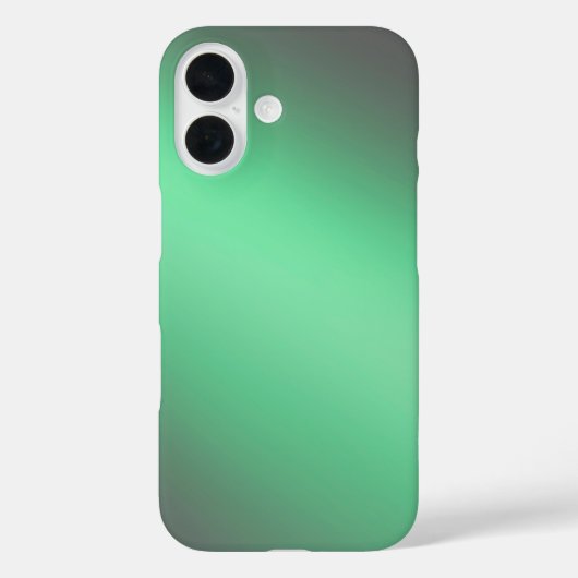 Sleek Green Ombre - iPhone 16 Coque (Verso)