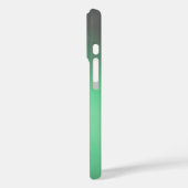 Sleek Green Ombre - iPhone 16 Coque (Verso / Gauche)