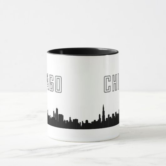 Sleek Icone Chicago Skyline Mug (Centre)