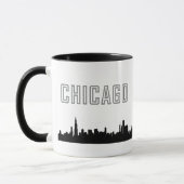 Sleek Icone Chicago Skyline Mug (Gauche)
