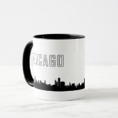 Sleek Icone Chicago Skyline Mug (Devant gauche)