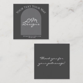 Sleek Minimalist Informatiekaartje