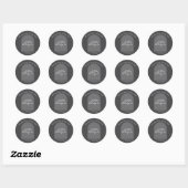 Sleek Minimalist Ronde Sticker (Vel)