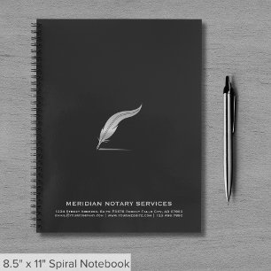 Sleek Notaris Public Record Notitieboek