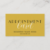 Sleek Professional Appointment Card for Scheduling Afsprakenkaartje (Voorkant)
