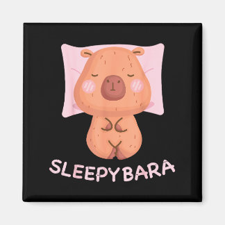 Sleeng Capybara Pajamas Nightgown Sleepybara Roden Magneet