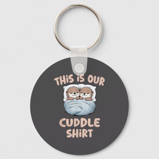 Sleeng Otter Couple This Is Our Cuddle  Sleutelhanger (Voorkant)