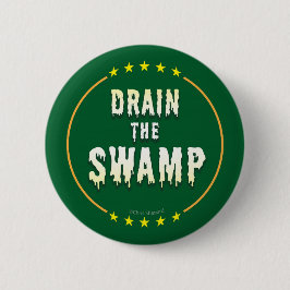 SLEEP DE SWAMP! Stop Corrupte lobbyisten!! Ronde Button 5,7 Cm