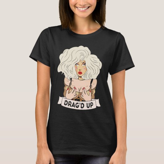Sleep Doll Face Drag Queen Race T-shirt (Voorkant)