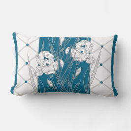 Sleep Easy Iris Blauwgroen Grijs Wit Kussen