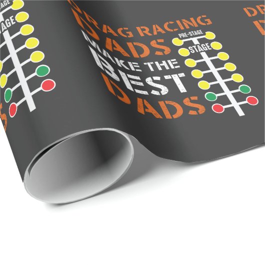 Sleep Pap Mechanic Dragster papa Racer Cadeaupapier (Rol Hoek)