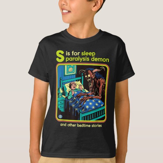 Sleep Paralysis Demon Sarcastic Retro Funny Adult T-shirt (Voorkant)
