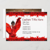 Sleep Queen Custom Par ty Invites Kaart (Voorkant / Achterkant)