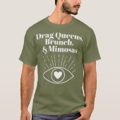 Sleep Queens Brunch en Mimosas T-shirt (Voorkant)