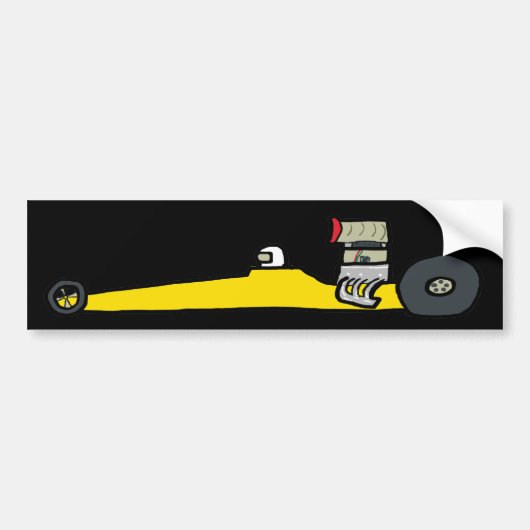 Sleep Racen Bumpersticker (Voorkant)