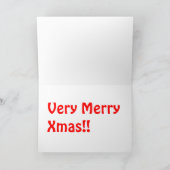 Sleep Racen Feestdagen Kaart (Binnen)