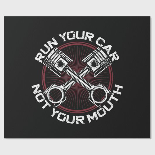 Sleep Racing Race Car  Run uw auto niet uw Cadeaupapier (Vlak)