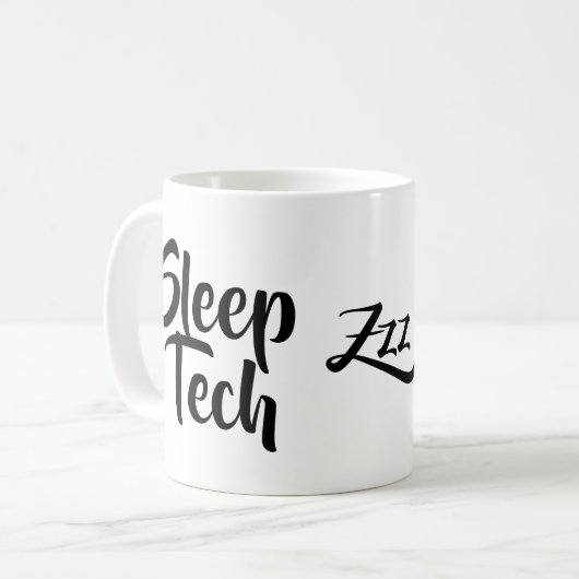 Sleep Tech Technologue Mug cadeaux de clinique cad (Devant gauche)