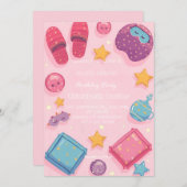 Sleep Under Party  Invitation (Devant / Derrière)