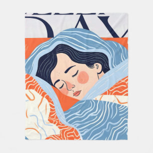 Sleepachtige dag fleece deken