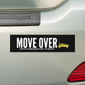 Sleepbeweging over Bumpersticker (Op auto)
