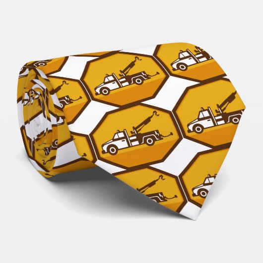  sleepboardzijdelingse uitzicht retro stropdas (Opgerold)