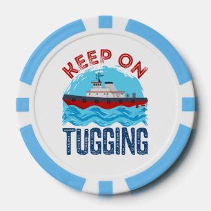 Sleepboot Blijf Trekken Poker Chips