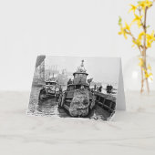 Sleepboten bij de Werf van de Marine van Brooklyn Kaart (Gele Bloem)