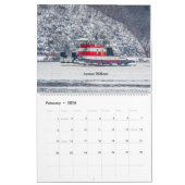 Sleepboten op de Hudson River Running Light 2024 Kalender (Feb 2026)