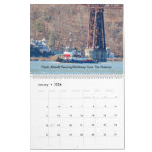 Sleepboten op de Hudson River Running Light 2024 Kalender (Jan 2026)