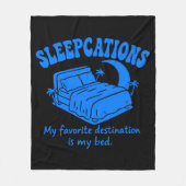 Sleepcations Fleece Deken (Voorkant)