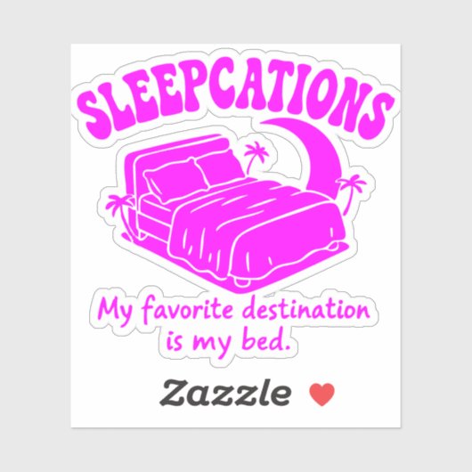 Sleepcations Sticker (Vel)