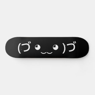 Sleepende emoticon (づ ◕ ‿ ◕) づ Japanse Kaomoji Skateboard