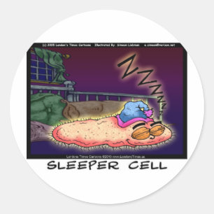 Sleeper Cell Grappige Cadeaus T-shirts &  Verzamel Ronde Sticker