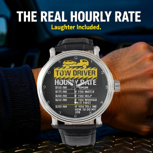 Sleeperchauffeur: Mijn Uurtarief in Geel Horloge