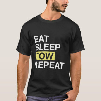 Sleepgeschenk voor sleepvrachtwagenchauffeur Eat S T-shirt