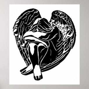 Sleeping Angel Girl Fantasy religieuze abstracte k Poster