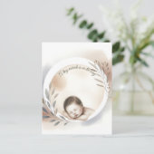 Sleeping Baby Watercolor Illustration Briefkaart (Staand voorkant)