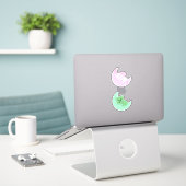 Sleeping Bear & Elephant Sticker Pack For Kids (Laptop op bureau)