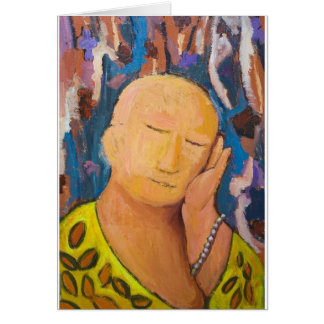 Sleeping Buddha (naïef expressionisme portret)