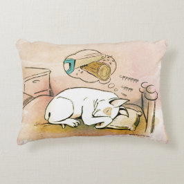Sleeping Bull Terrier Pillow Accent Kussen
