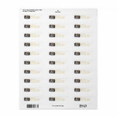 Sleeping Bulldog Mailing Labels (Full Sheet)