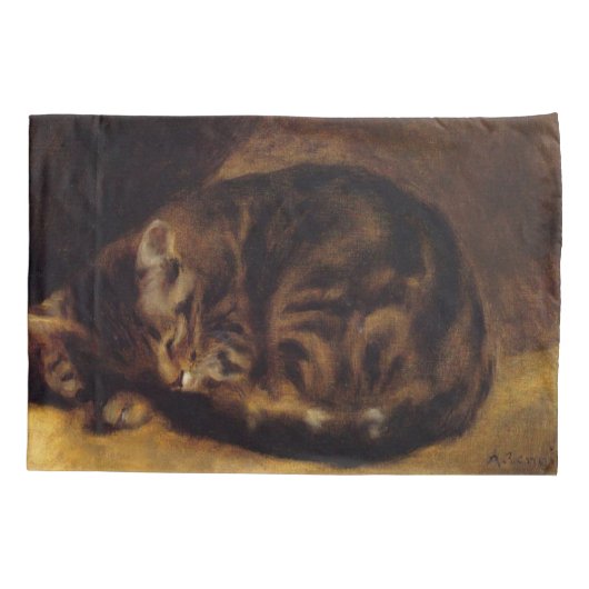 Sleeping Cat By Pierre Auguste Renoir Kussensloop (Achterkant)