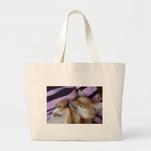 Sleeping Chihuahua Grote Tote Bag